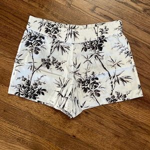 Ann Taylor Loft- stretchy waist- very light weight- black/white shorts- size 2